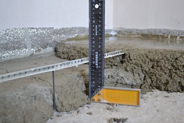 Толщина бетона под разные поверхности