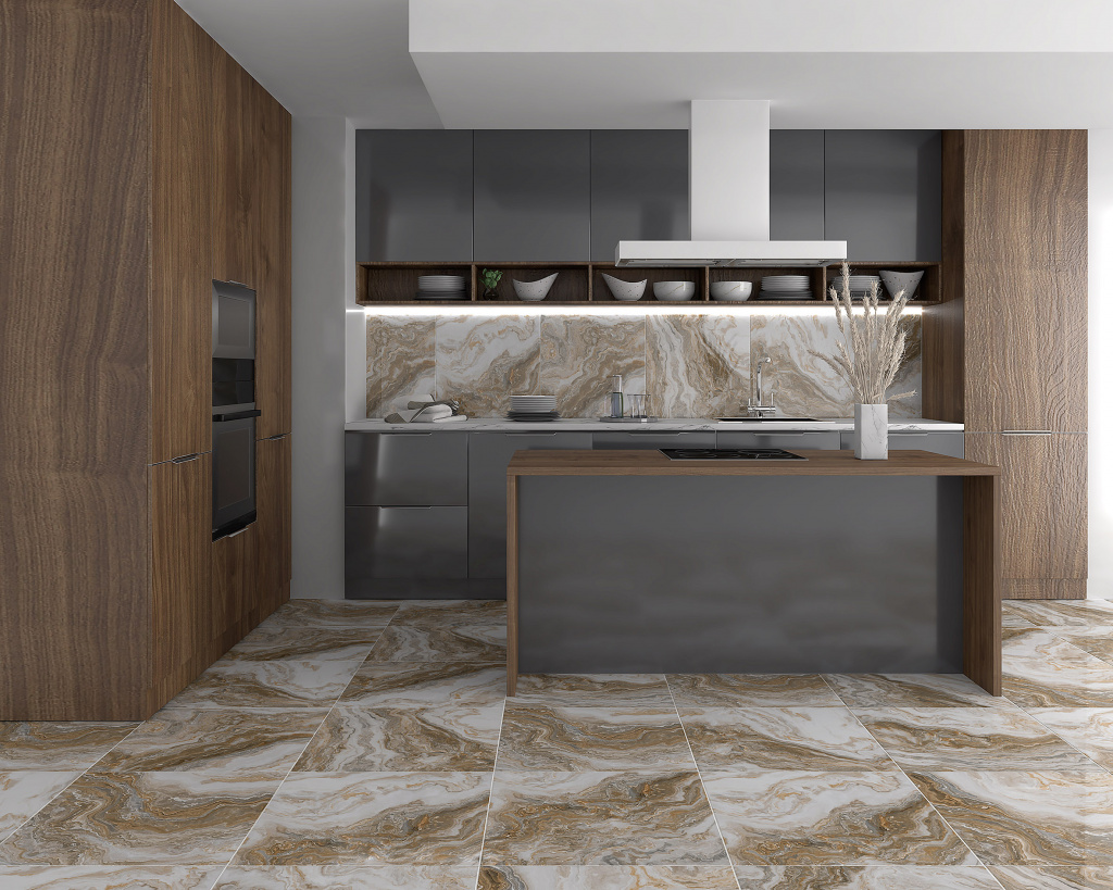 Дизайн керамогранита для кухни: выбор идеального материала