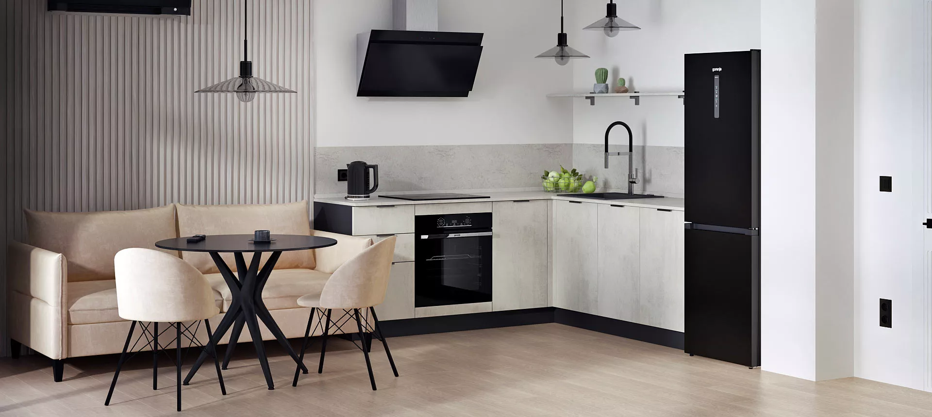 Дизайн кухни-студии в частном доме: общие принципы