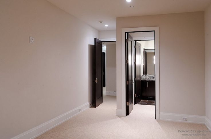 Эффект темных дверей в светлом интерьере, Современные идеи дизайна квартиры