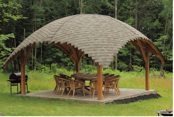 Как и чем покрыть крышу беседки – выбор кровельного материала