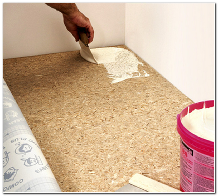 Как и чем приклеить линолеум на фанеру?