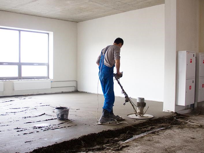 Особенности полусухой стяжки пола