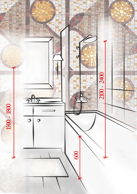 Планировка и эргономика ванной комнаты в частном доме