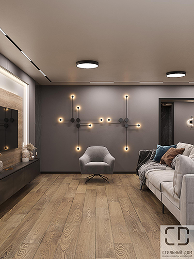 Современное освещение в интерьере квартиры